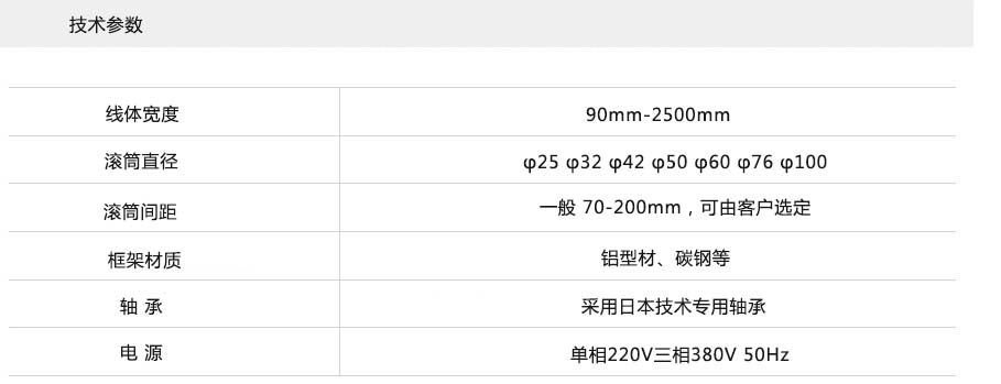 滾筒秤參數